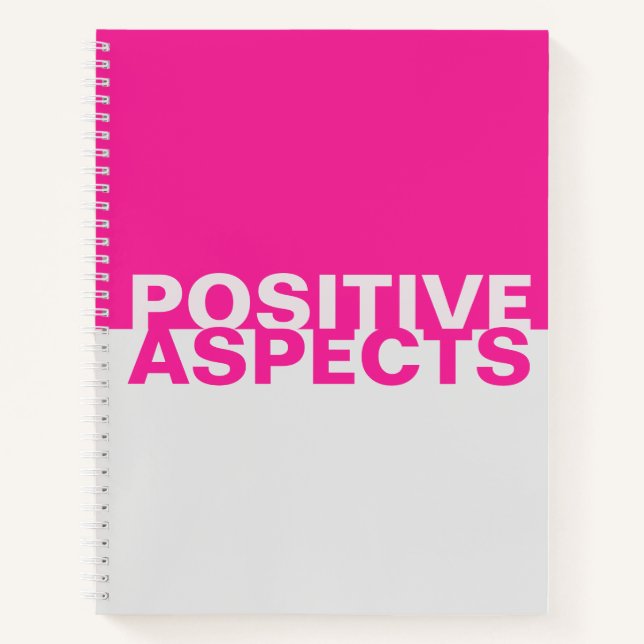 Livre des aspects positifs Carnet à deux tons (Devant)