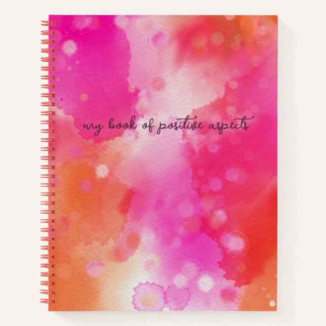 Livre des aspects positifs Carnet aquarelle (Devant)