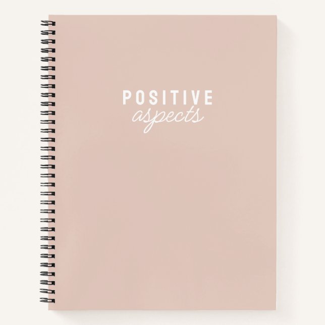 Livre des aspects positifs Carnet simple (Devant)