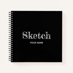 Livre d'esquisse avec votre nom Artiste Notebook