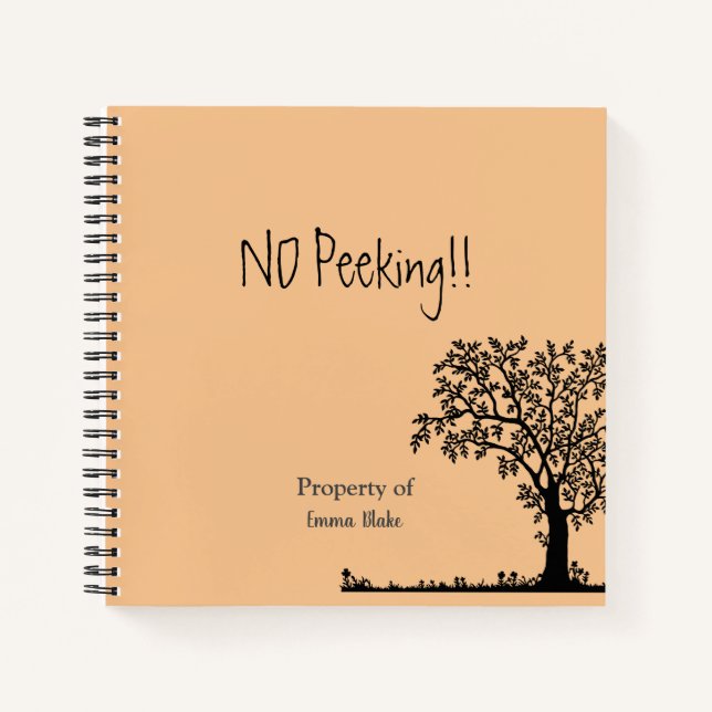 Livre d'esquisse spirale personnalisé de 8,5 po x  (Devant)