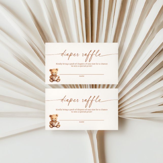 Livre d'histoire Teddy Bear Diaper Carte Raffin (Créateur téléchargé)
