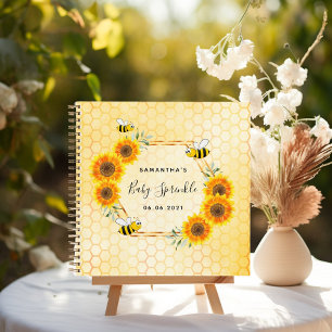 Livre d'hôte abeille nid d'abeille tournesol bébé