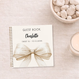Livre d'hôtes arc crème beige SWEET 16