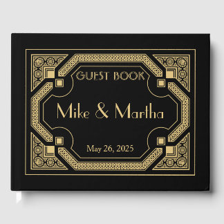 Livre d'hôtes Art Déco Mariage