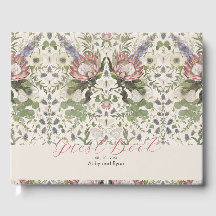 Livre d'hôtes Floral Mariage