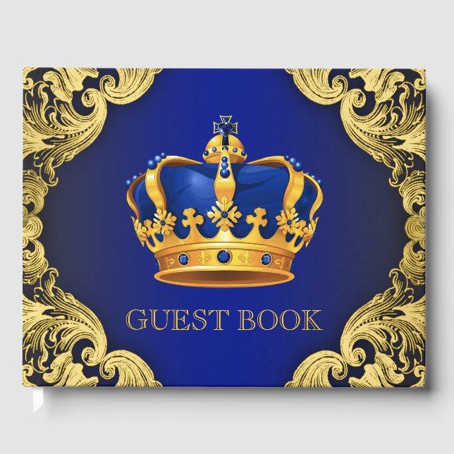 Livre d'hôtes Prince Baby shower (Recto)