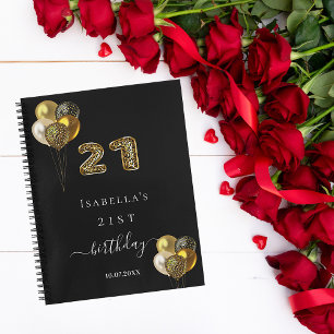 Livre d'invité 21e anniversaire de l'animal léopar