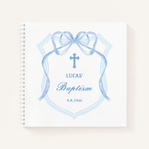 Livre d'invité Baptême de crête de mât bleu clair