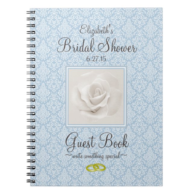 Livre d'invité bleu poussiéreux de Fête de la (Devant)