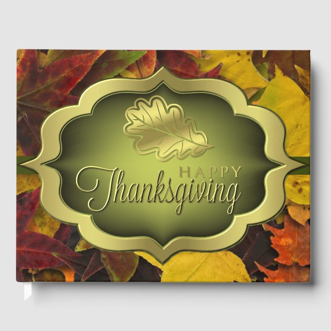 Livre d'invité - Bon thanksgiving automnal (Recto)