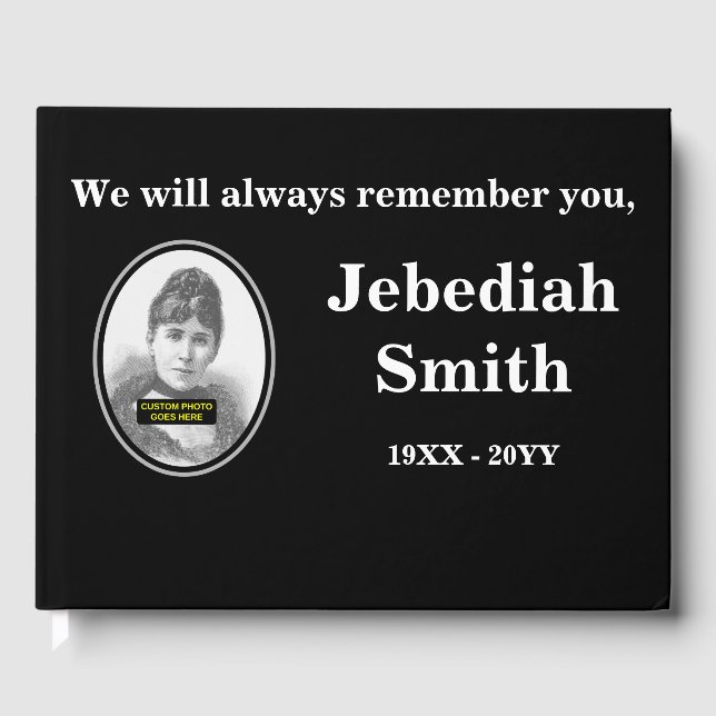 Livre d'invité commémoratif élégant et Customisé (Recto)