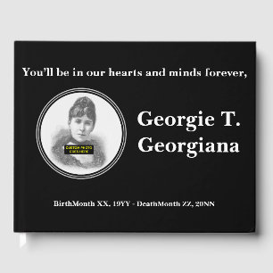 Livre d'invité commémoratif simple et basique