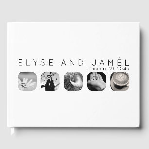 Livre d'invité de 5 fenêtres mariage