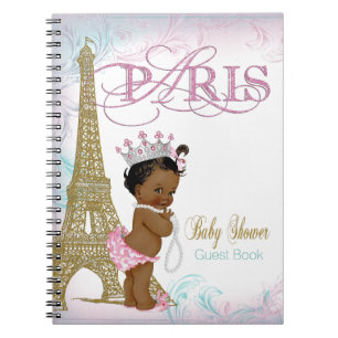 Livre d'invité de baby shower de Paris
