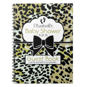 Livre d'invité de baby shower d'empreinte de