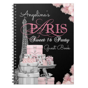 Livre d'invité de fête d'anniversaire de Paris