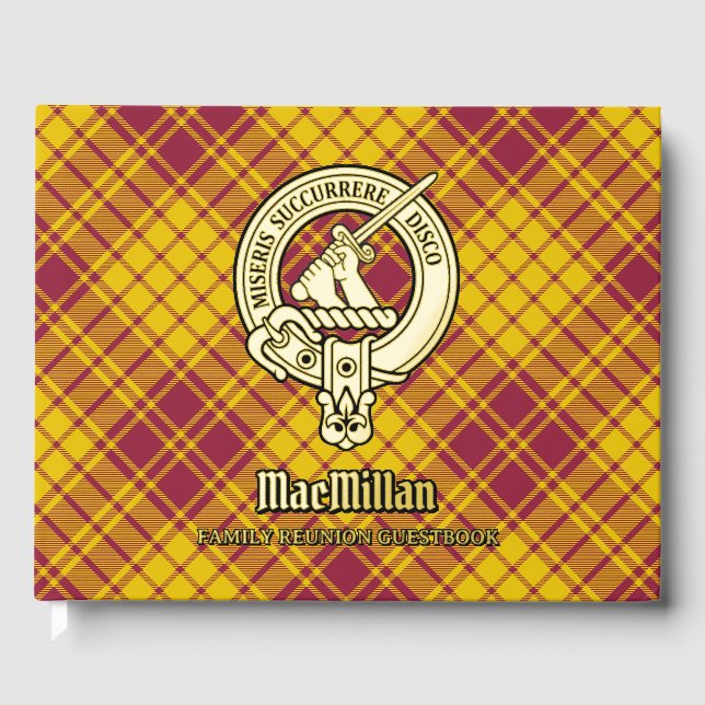 Livre d'invité de la Réunion familiale MacMillan (Recto)