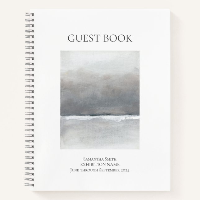 Livre d'invité de l'exposition d'art personnalisé (Devant)