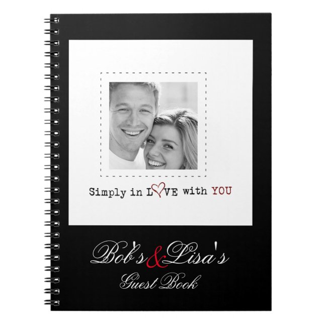 livre d'invité de mariage de photo (Devant)