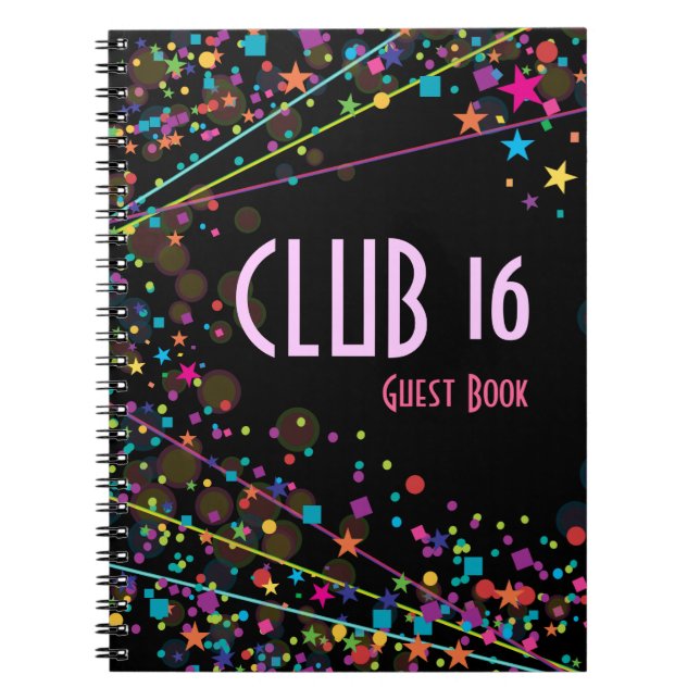 Livre d'invité de partie de club du bonbon 16 à (Devant)