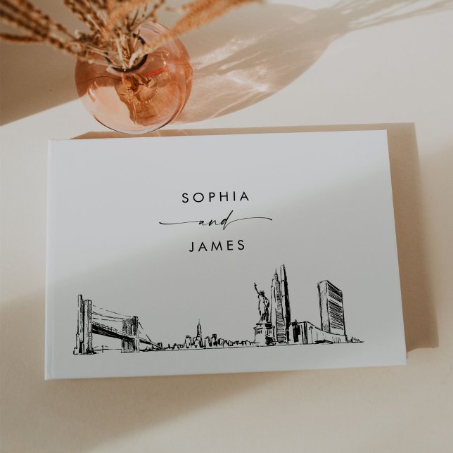 Livre d'invité du Mariage Skyline de New York (Créateur téléchargé)