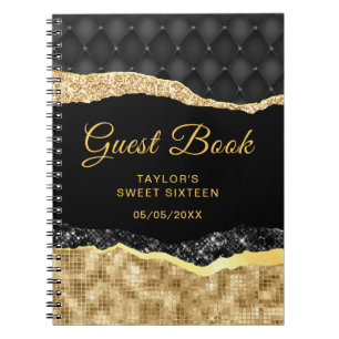 Livre d'invité du Sweet sixteen des larmes de glam