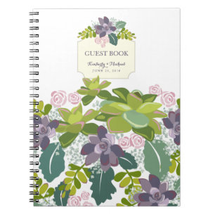 Livre d'invité floral de mariage du bouquet II