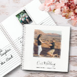 Livre d'invité Instantané Photo et Message Mariage<br><div class="desc">Les clients peuvent signer leurs meilleurs voeux, y compris ajouter des photos instantanées dans cet élégant livre d'invités en spirale avec votre photo préférée sur le devant avec toutes les pages de style que vous choisissez à l'intérieur (10 styles disponibles). 60 feuilles/120 pages pour les messages. Votre nom, date et...</div>