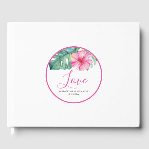 Livre d'invité Mariage personnalisé Floral