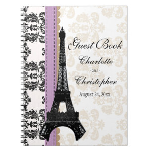 Livre d'invité parisien de mariage de Tour Eiffel
