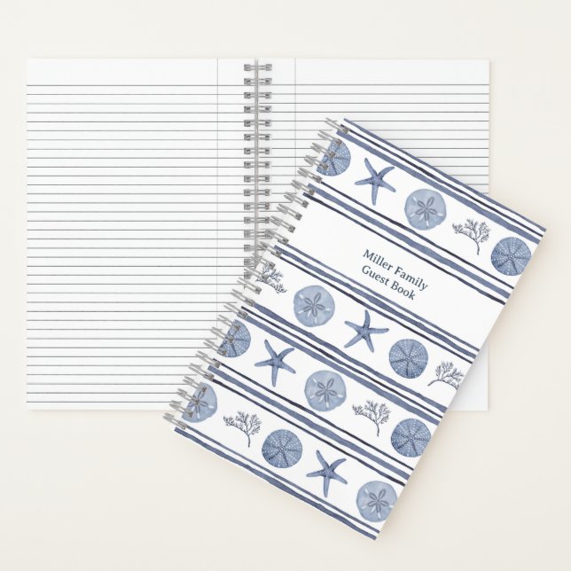 Livre d'invité personnalisé - Thème plage (À l'intérieur)