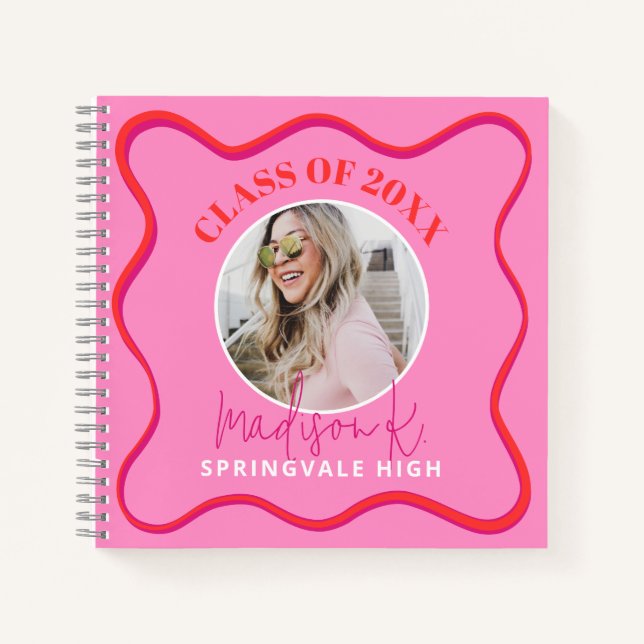 Livre d'invité pour la fête de Grad Colorful Wavy  (Devant)