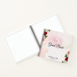 Livre d'invité Rose personnalisé
