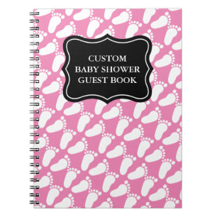 Livre d'invité sur mesure baby shower avec emprei