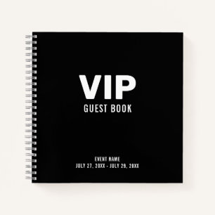 Livre d'invité VIP noir