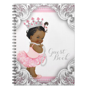 Livre d'invitée ethnique de princesse baby shower