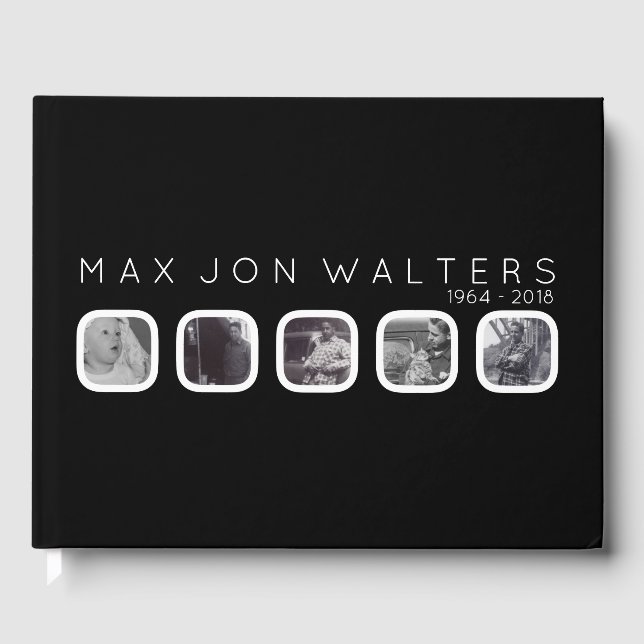 livre d'invités funéraires de cinq fenêtres (Recto)