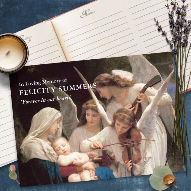 Livre d'invités funéraires | Marie Chanson des ang (funeral guest books, sympathy, celebration of life, in loving memory, memorial service, remembrance,)