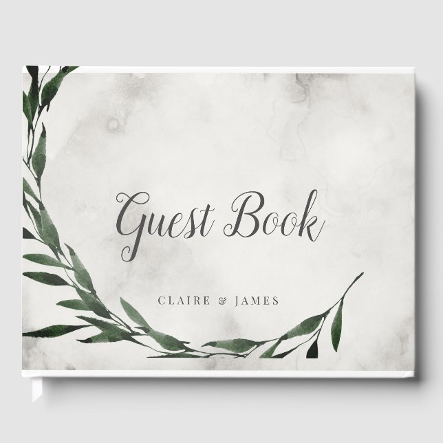 LIVRE D'INVITÉS, Mariage "CLASSIC RUSTIC" (Recto)