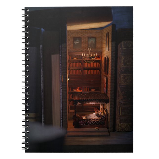 Livre diorama - lecture dans le lit (Devant)