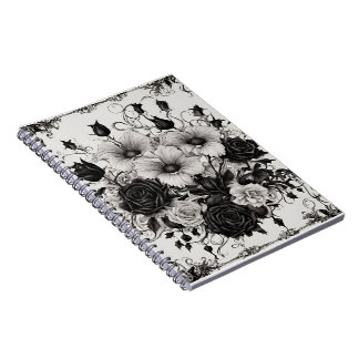 Livre d'ombres aux fleurs noires gothiques