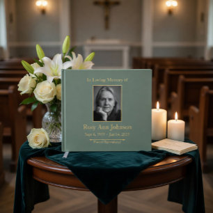 Livre D'or С ustom Foil Funeral Memorial Guest Book