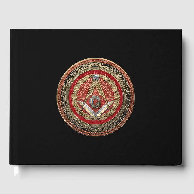 Livre D'or [100] Master Mason - Carré Or & Compass (Recto)