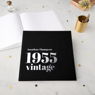 Livre D'or 1955 Nom Vintage Black Homme 70e fête d'anniversai