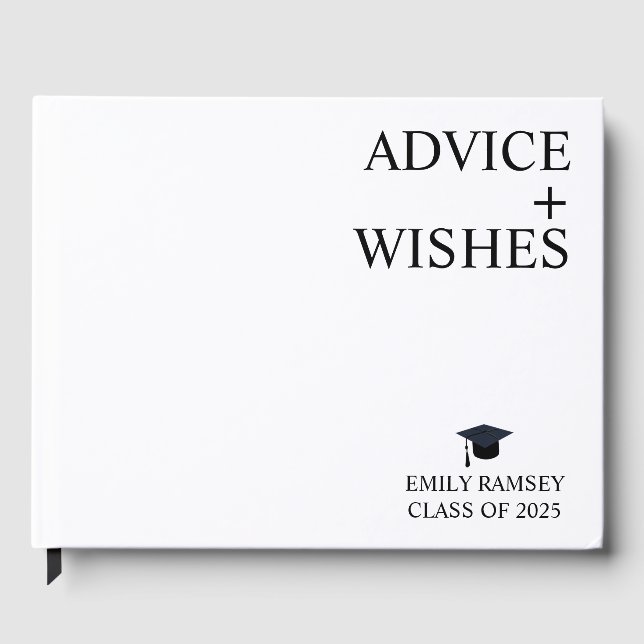 Livre D'or 2025 Graduation Party Guest Book, Classe de 2025 G (Recto)