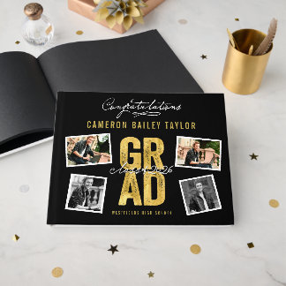 Livre D'or 2026 Or Jaune GRAD 4 Multi Photo Fête de Remise de