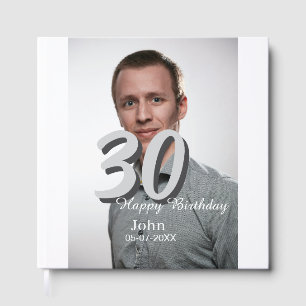 Livre D'or 30e anniversaire ajouter nom date année photo blan