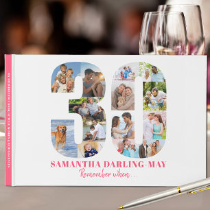 Livre D'or 30e anniversaire Se souvenir quand ... Collage pho