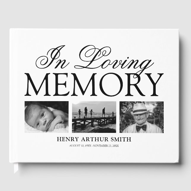 Livre D'or 3 funérailles commémoratives (Recto)